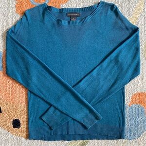 Y2K l Banana Republic l Dark Teal Blue Cotton Sweater